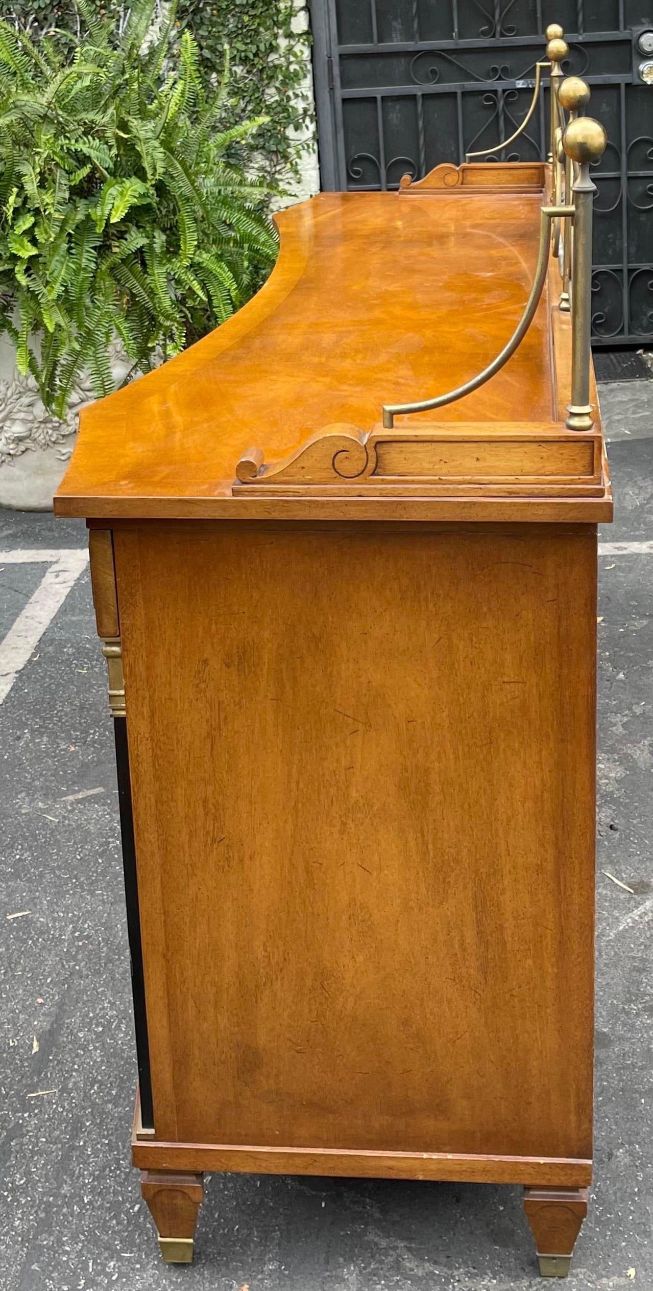 Bronze Grosfeld House Hollywood Regency Empire Credenza Buffet Server