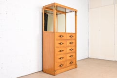 Grosfeld House Hollywood Regency Empire Mahogany Lighted Bar Cabinet