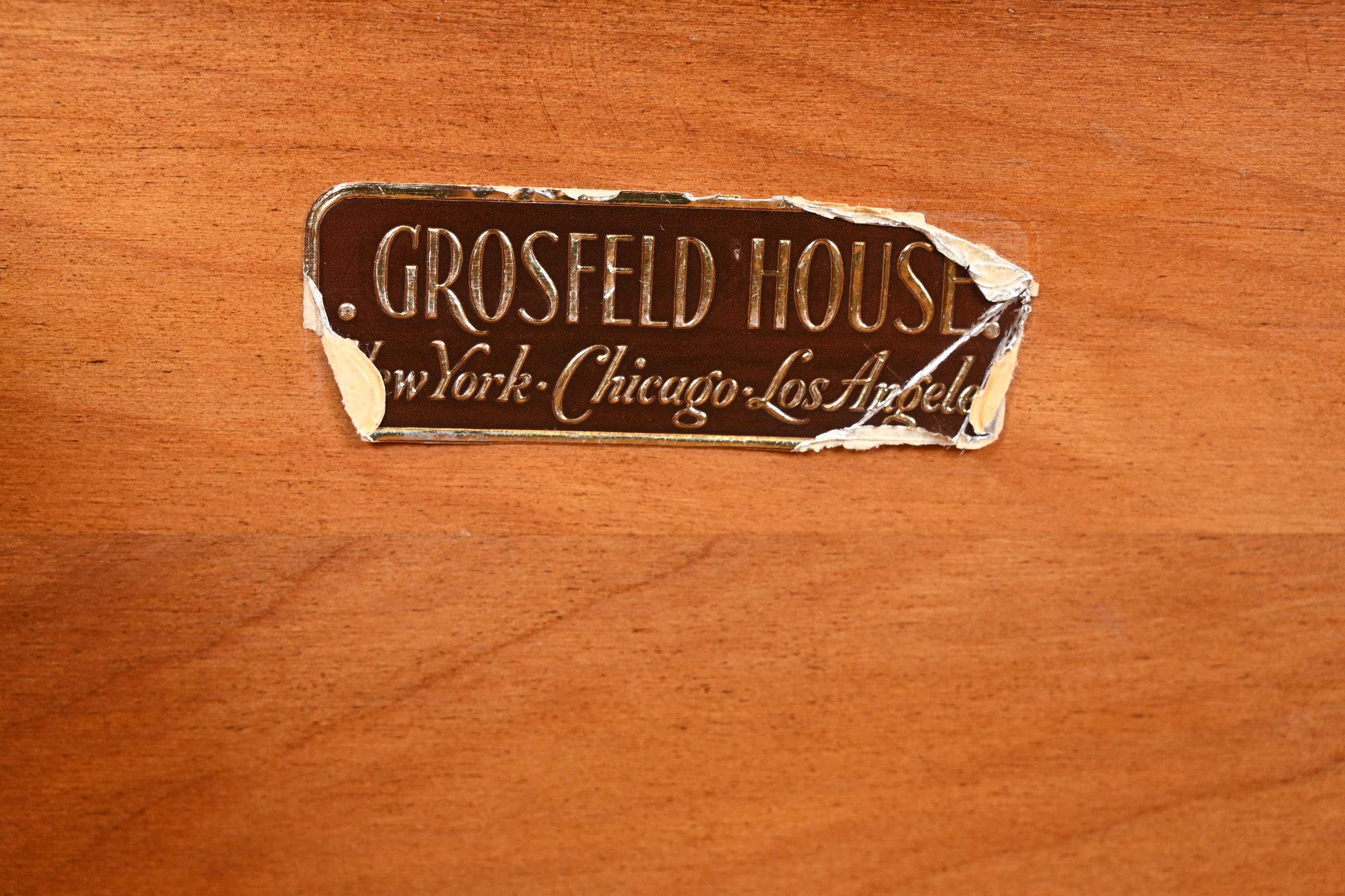 Grosfeld House Hollywood Regency Mahogany Dresser or Credenza 4
