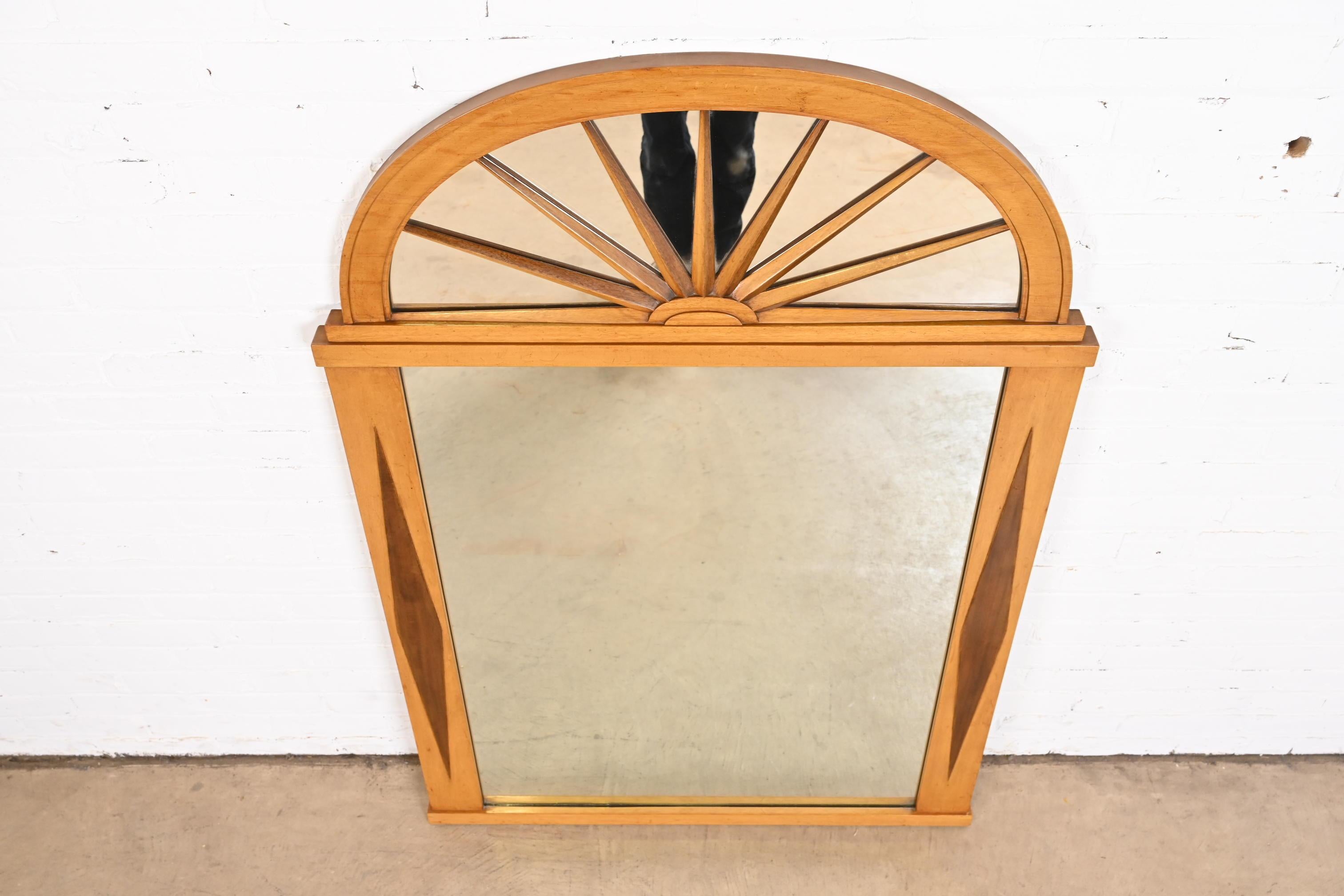 Mid-20th Century Grosfeld House Hollywood Regency Mahogany Framed Wall Mirror, circa 1940s For Sale