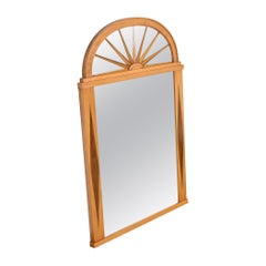 Grosfeld House Hollywood Regency Mahogany Framed Wall Mirror, circa 1940s