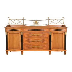 Grosfeld House Hollywood Regency Mahogany Sideboard or Bar Cabinet