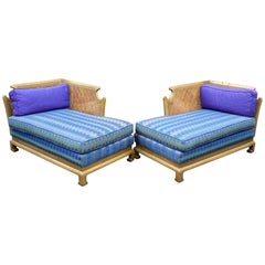 Grosfeld House Hollywood Regency Mid-Century Modern Chinese Chippendale Sofa