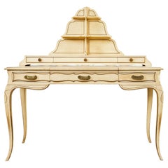 Table d'écriture ou vanité en forme de pagode de la maison Grosfeld Hollywood Regency