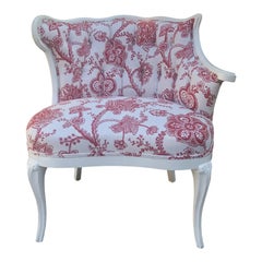 Grosfeld House Hollywood Regency Style Paint Decorated Club Chair, 1950s