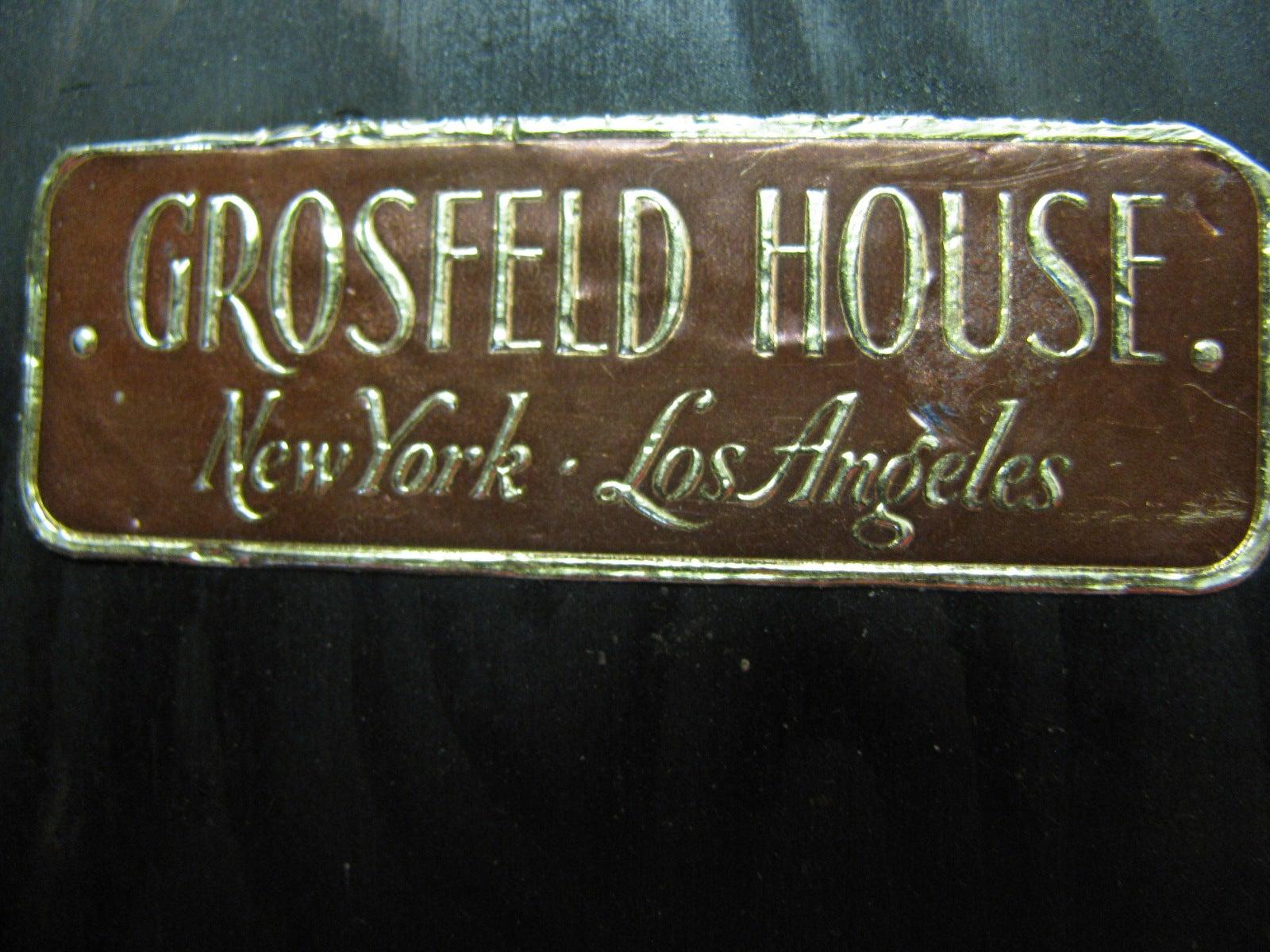 Beistelltische mit Lederplatte von Grosfeld House in schwarzem Lack, um 1968 (Ebonisiert) im Angebot