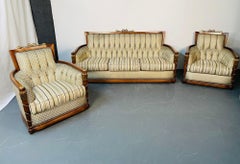 Grosfeld House Living Room Set, Sofa and Pair Chairs, Mid-Century Modern