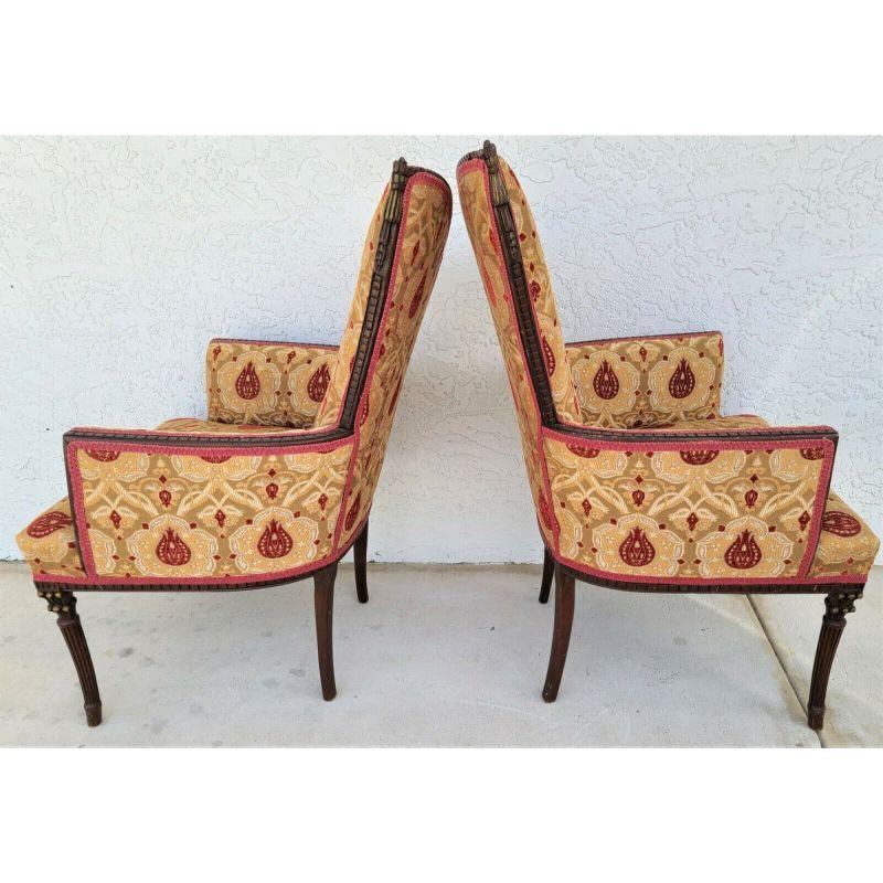 American Grosfeld House Newly Upholstered Armchairs - Set of 2 For Sale