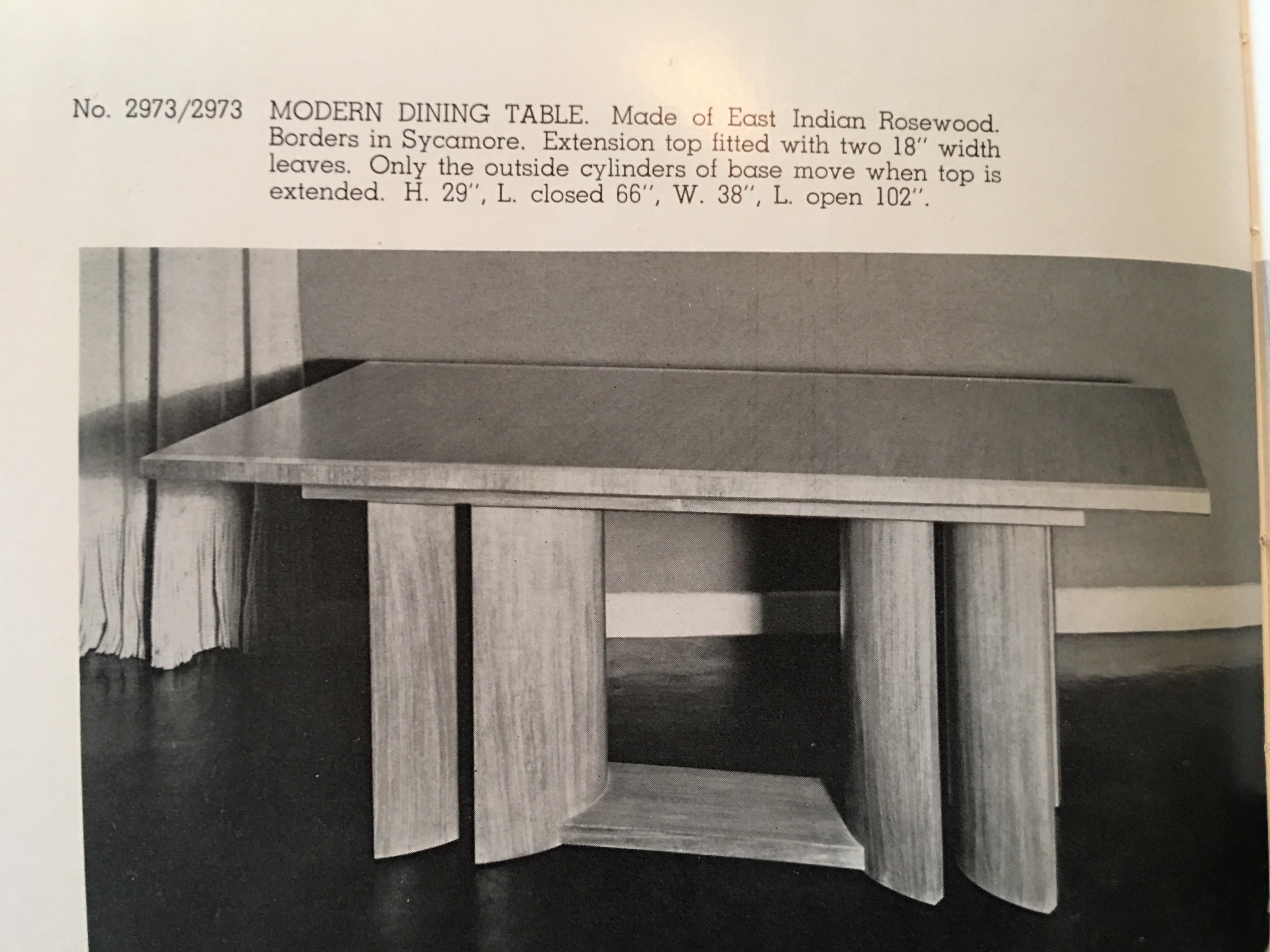 Table de salle à manger à plateau en parquet Virginia Conner pour Grosfeld House en vente 6