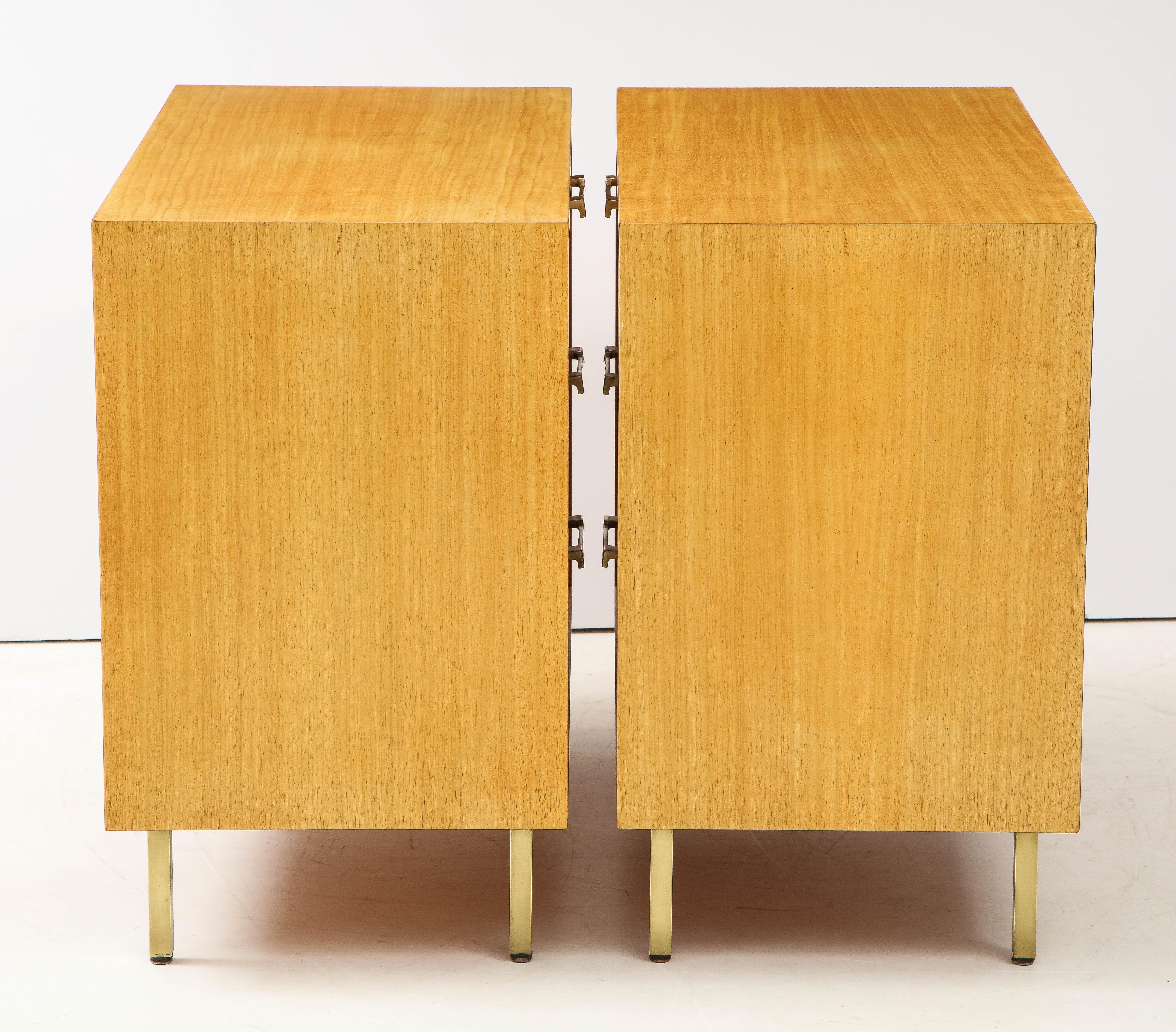 Mid-Century Modern Grosfeld House Primavera Wood 3-Drawer Modern Dressers For Sale