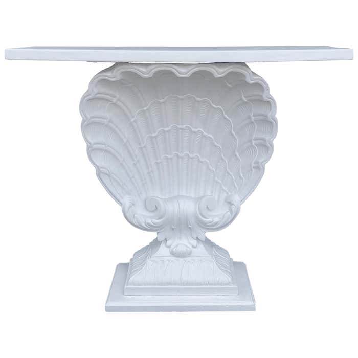 Grosfeld House Shell Console For Sale at 1stDibs