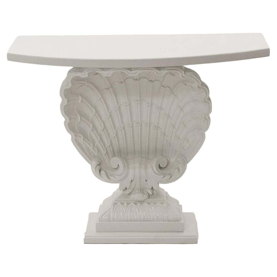 Grosfeld House Shell Console For Sale at 1stDibs