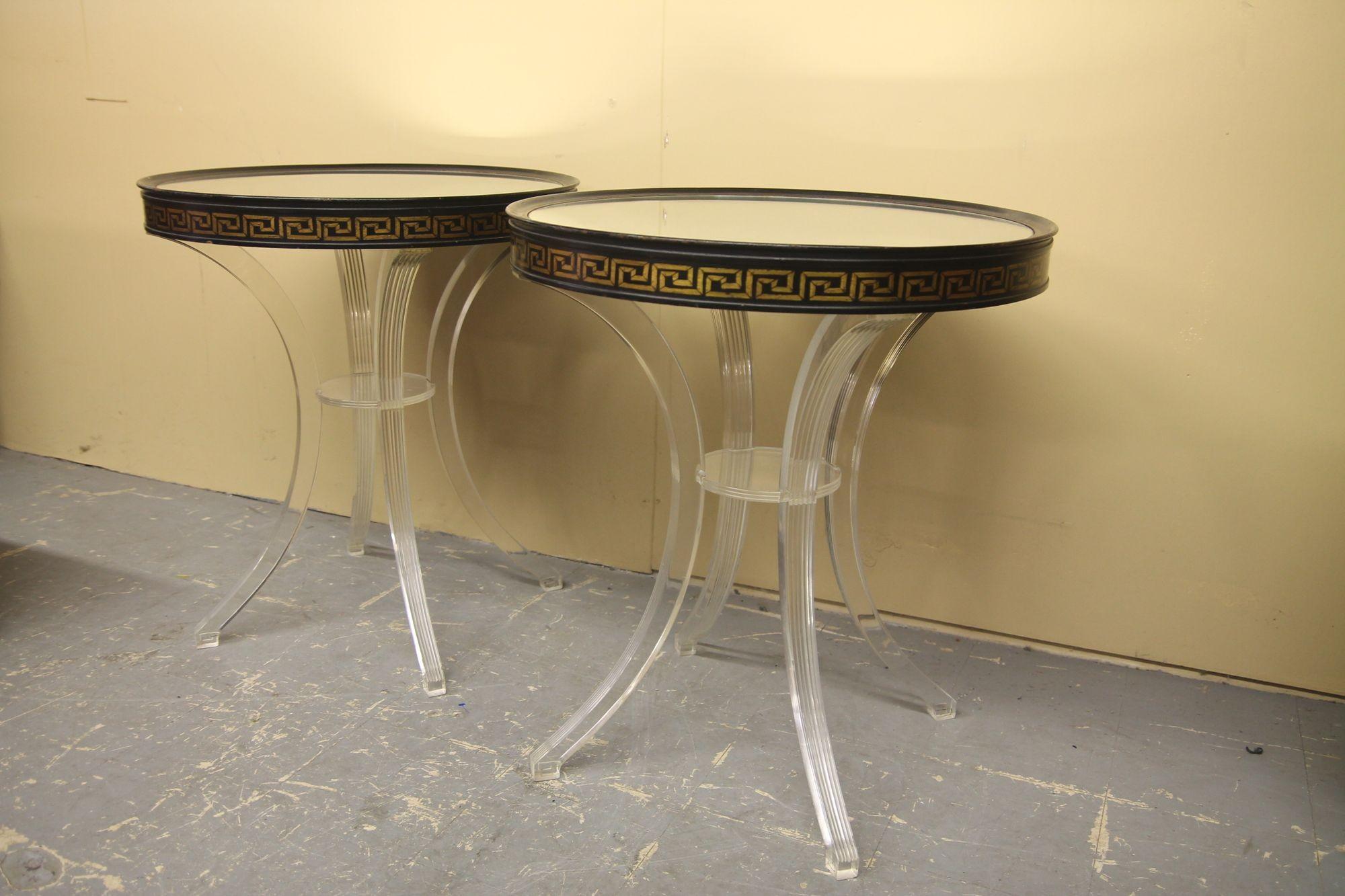 Hollywood Regency Grosfeld House Side Tables from the 1930's For Sale