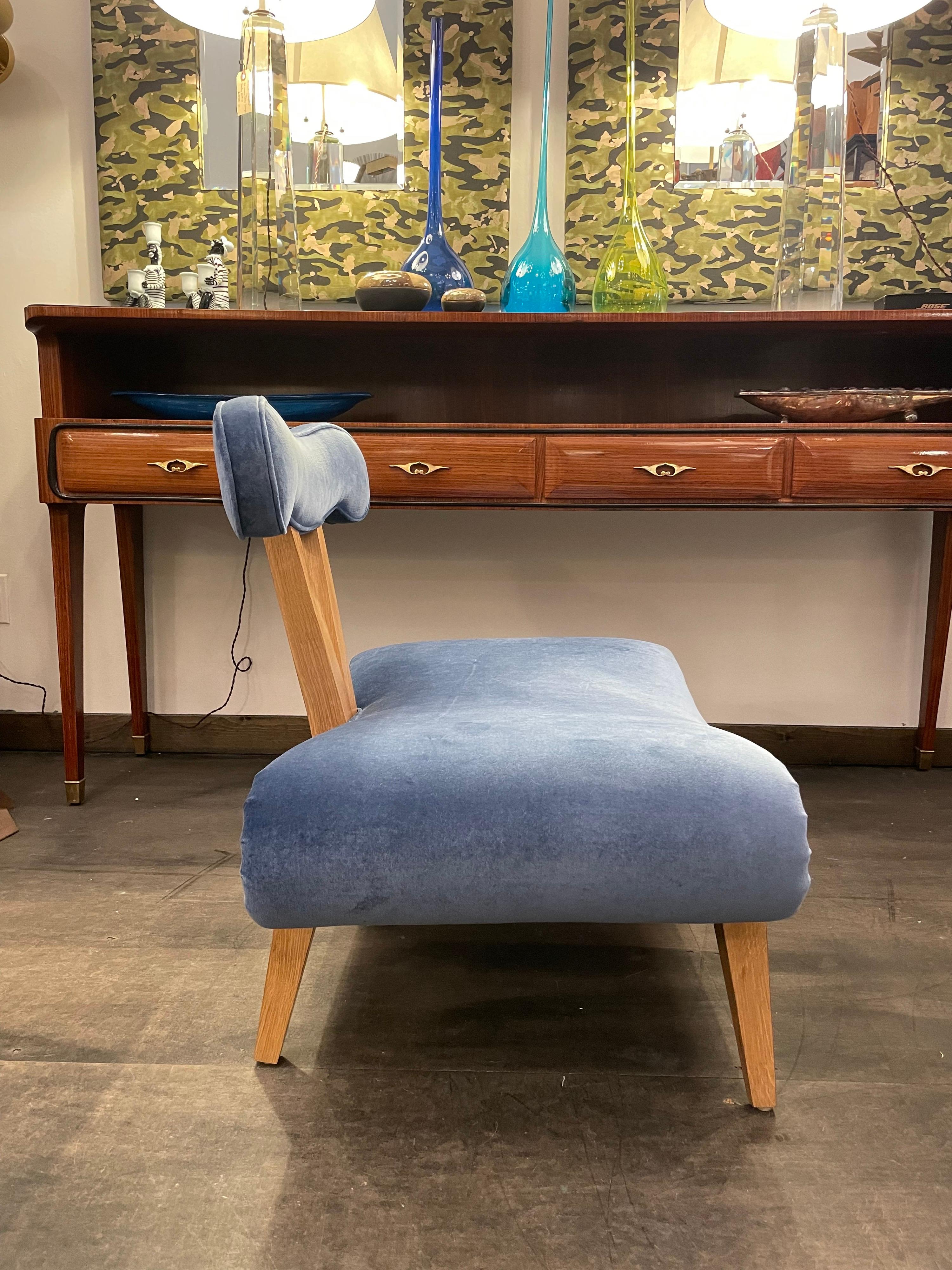Grosfeld House Sessel ohne Armlehne „Perwinkle Blue“ im Angebot 2