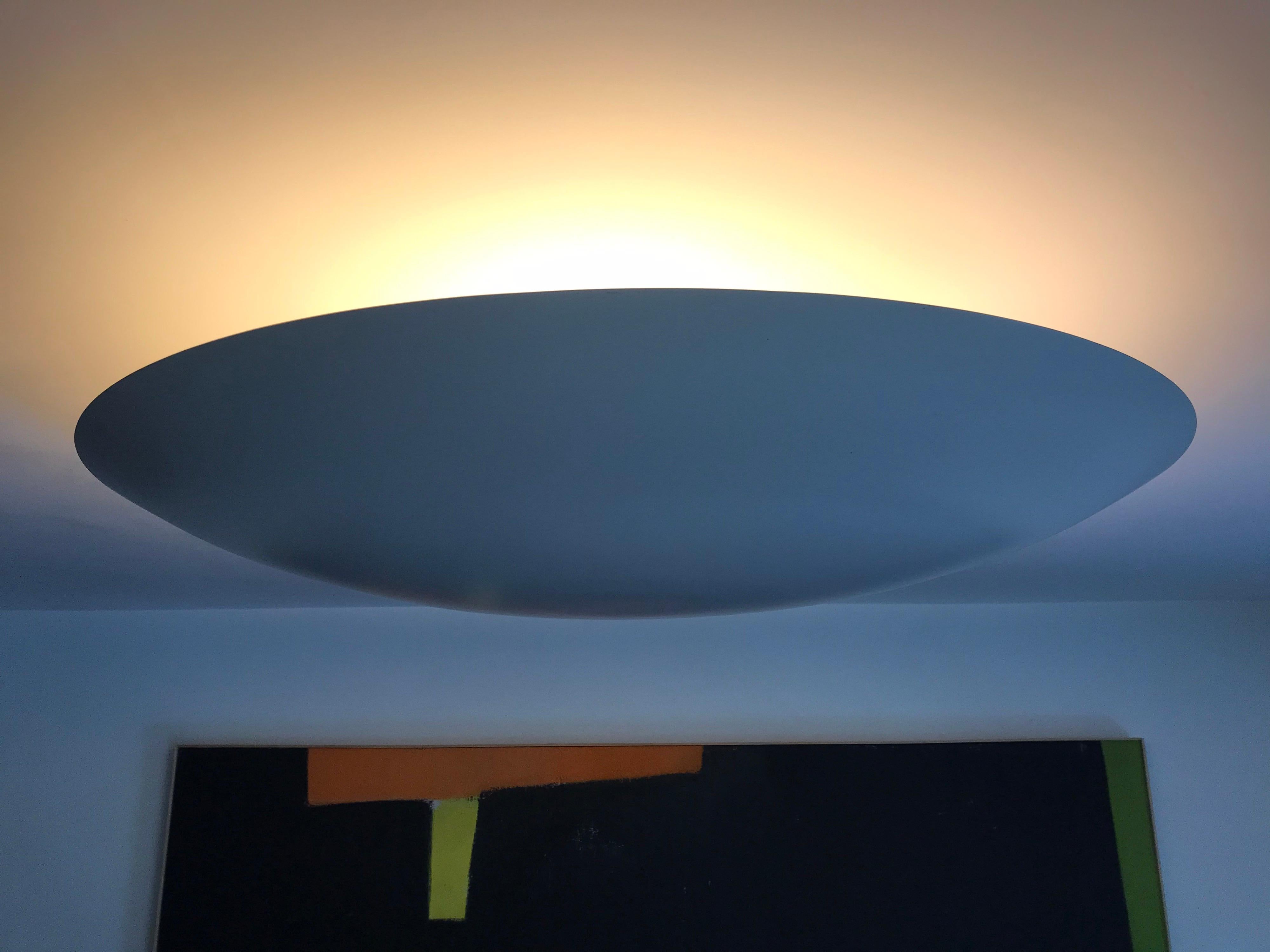 Gross Wood & Company Large Saucer Pendant In Good Condition In Los Angeles, CA