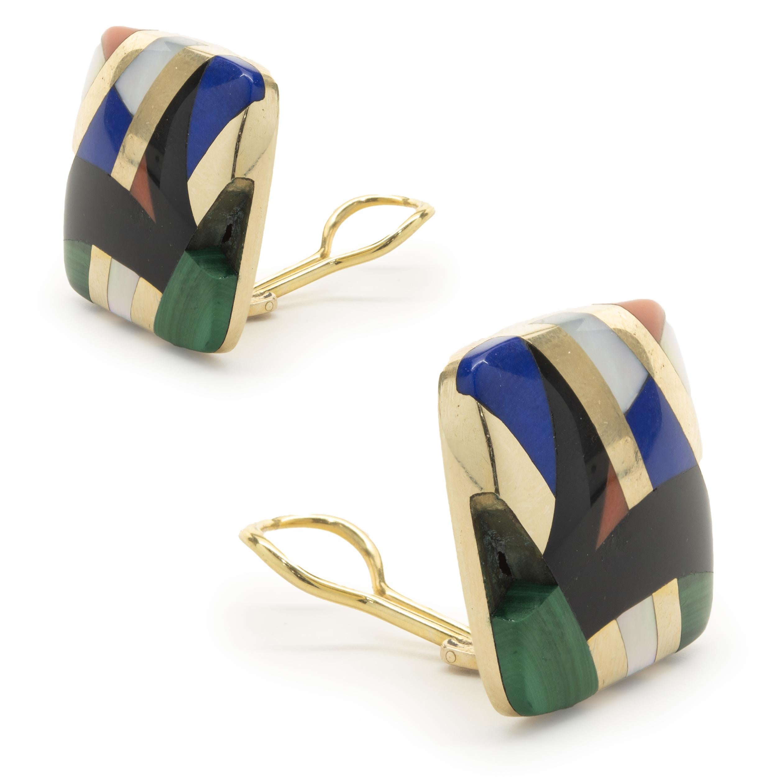 Designer: Grossbardt
Material: 14K yellow gold
Weight: 17.10 grams
Dimensions: earrings measures 23.90mm wide