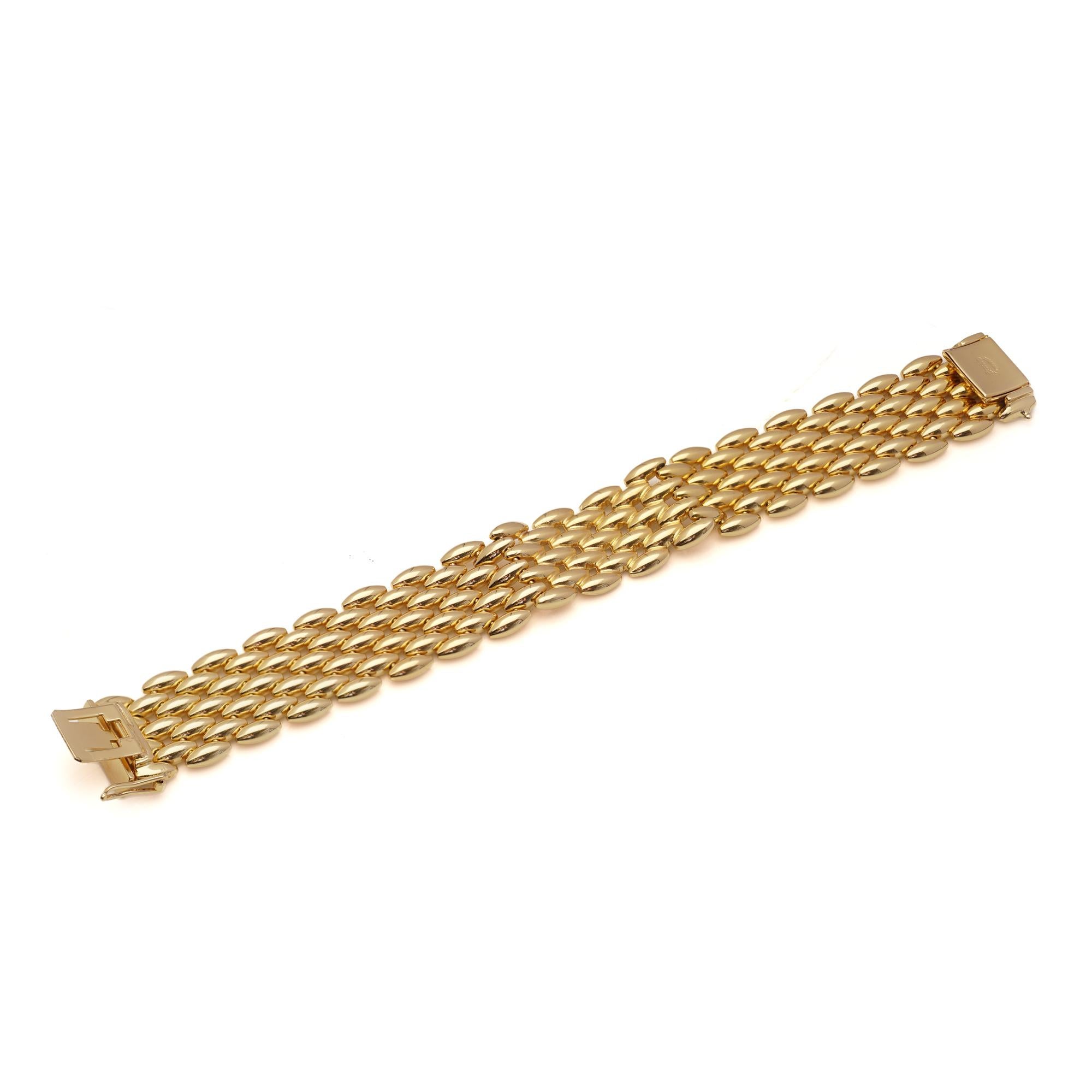 Women's Grosse for Christian Dior Vintage Gold-Plated Bracelet with Crystal Accents For Sale