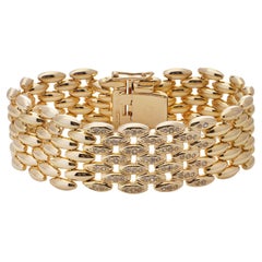 Grosse for Christian Dior Vintage Gold-Plated Bracelet with Crystal Accents