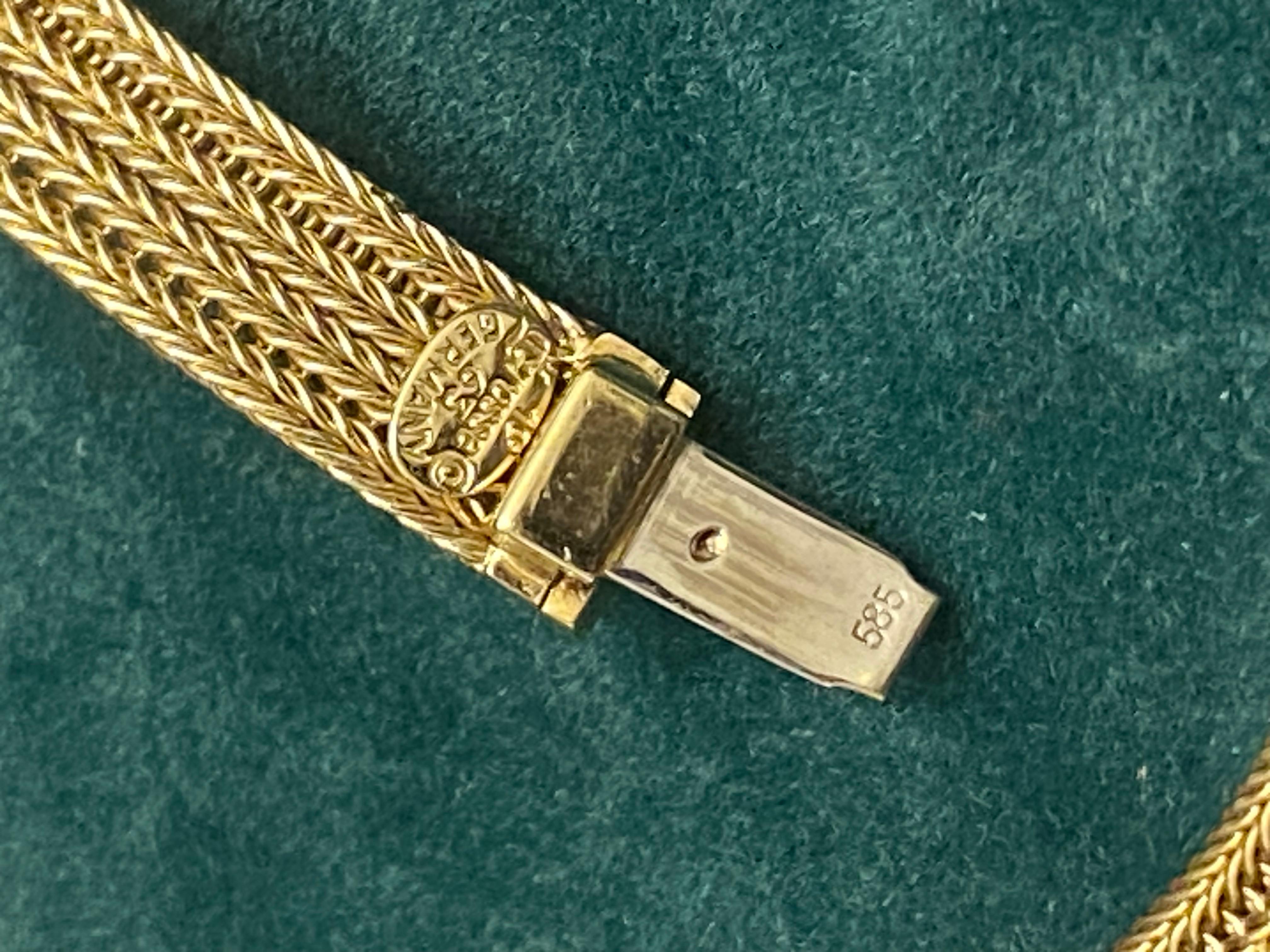 Grossé Germany 14K Yellow Gold & 10mm South Sea Pearl Retro Necklace, c1963 en vente 5