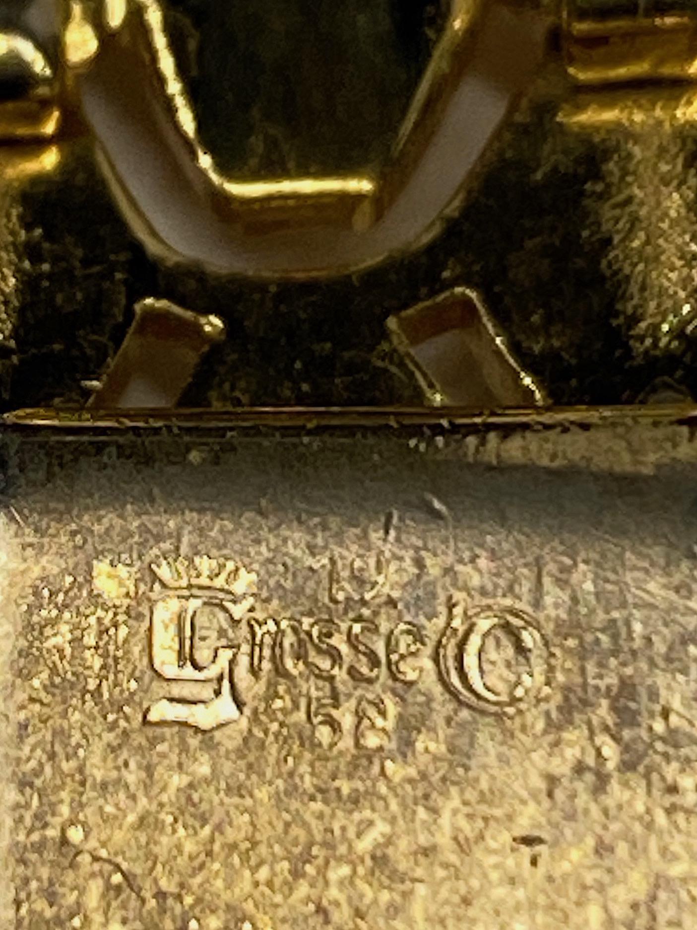 Women's Grosse Germany Gold Link Bracelet from 1958