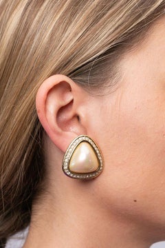 Grosse Gilted Metal Clip-on Earrings