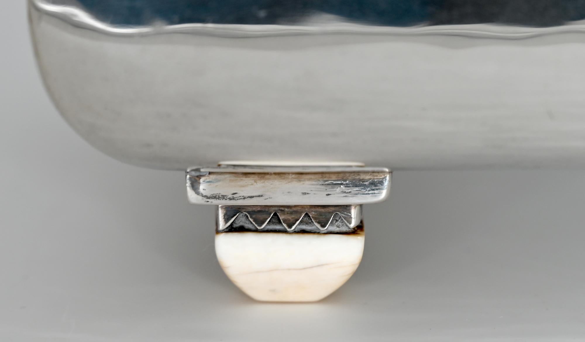 Early 20th Century Large Original Art Deco Silver Box Sterling Silver German 1.2kg , About 1920