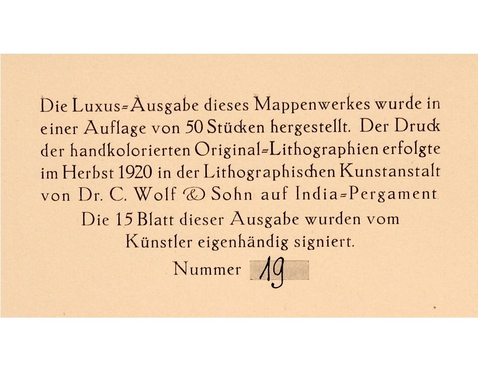 Rudolf Grossmann. Frauen, 'Limited to 50 Copies, 1920' In Good Condition For Sale In Hillsborough, NJ