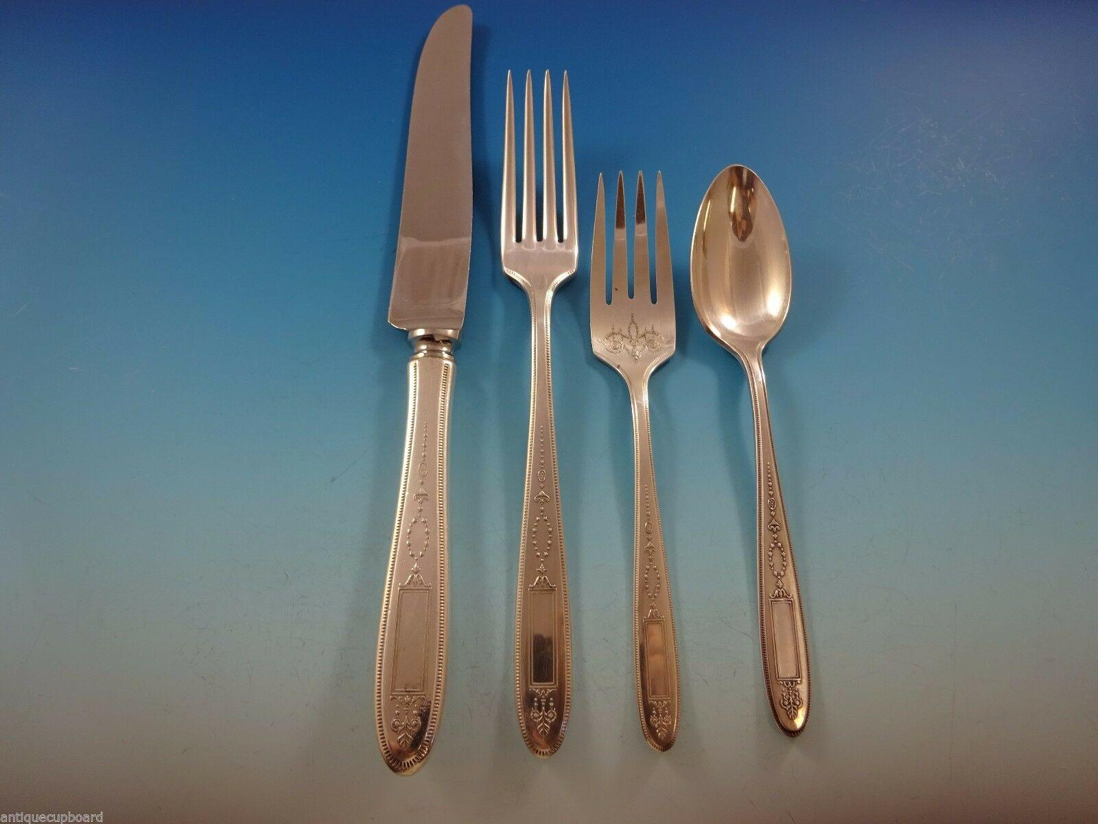 Grosvenor by Community plate silver plate flatware set, 80 pieces. This set includes:

12 dinner knives, 9 3/4