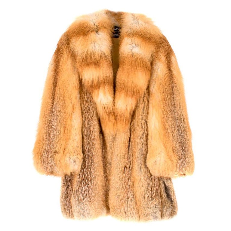 Grosvenor Canada for Harrods Ginger Fur Coat estimated size M at 1stDibs