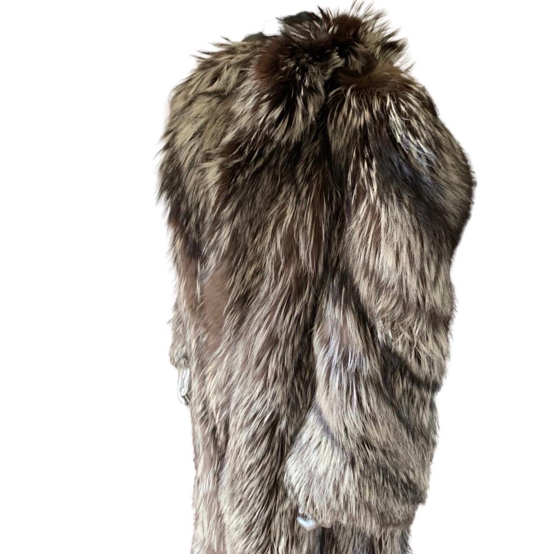 Grosvenor Vintage Brown and Silver Fox Fur Coat, Canada 3