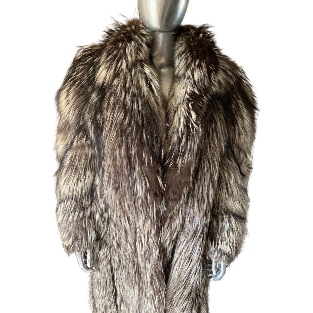 Grosvenor Vintage Brown and Silver Fox Fur Coat, Canada 2