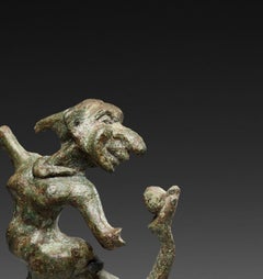 Grotesque Statuette in bronze, Greece, IV century BC