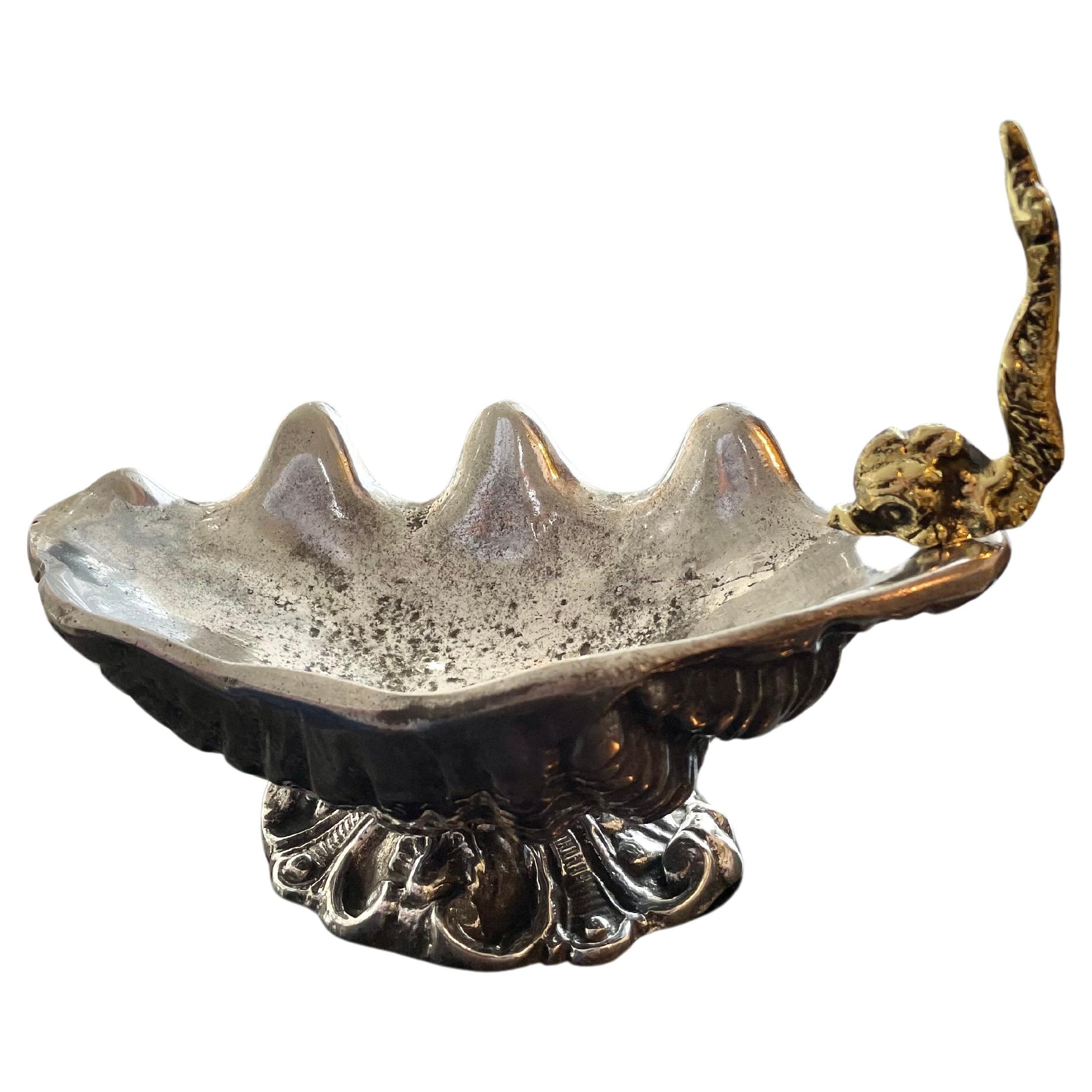 20th Century Grotto Form Seahell Dish For Sale