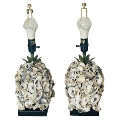 Grotto Oyster Shells Pair of Lamps