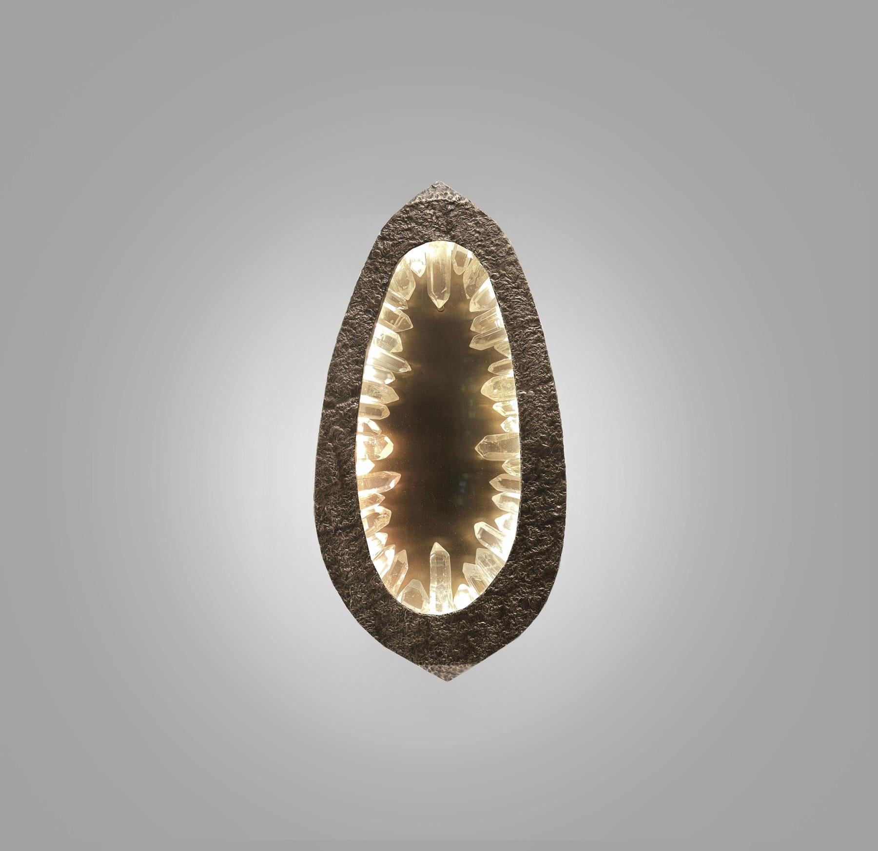 XVIIIe siècle et antérieur Appliques en cristal de roche Grotto de Phoenix en vente