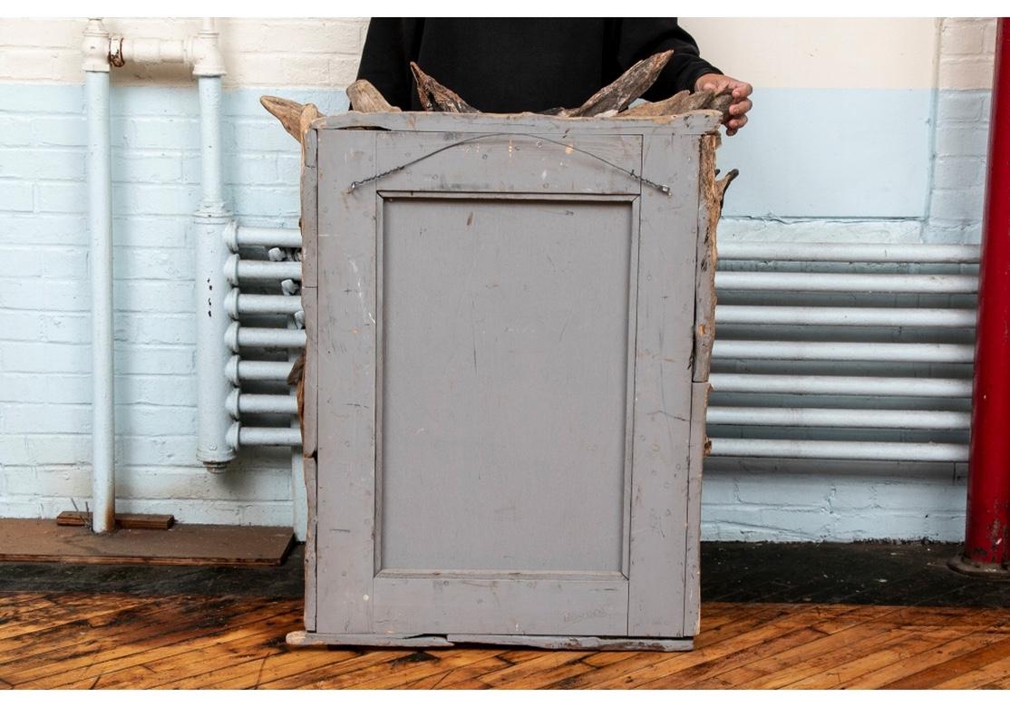 Mid-Century Modern Grotto Style French Driftwood Mirror