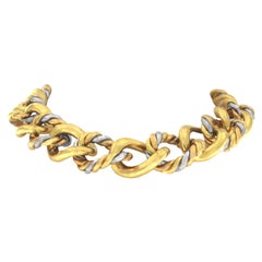 Collier Groumette à trois couleurs en or 18 carats