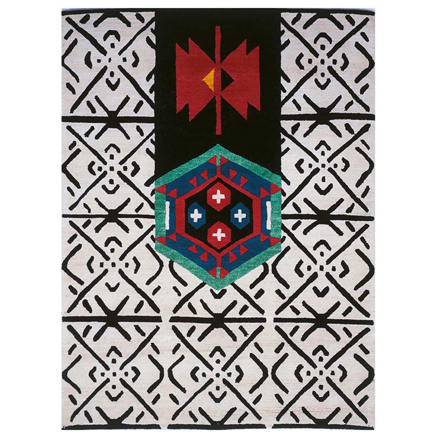 Ground Line 1 Woollen Carpet by Nanda Vigo for Post Design Collection/Memphis