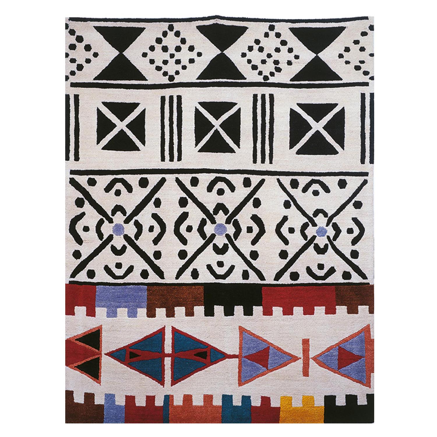 Ground Line 2 Woollen Carpet by Nanda Vigo for Post Design Collection/Memphis For Sale