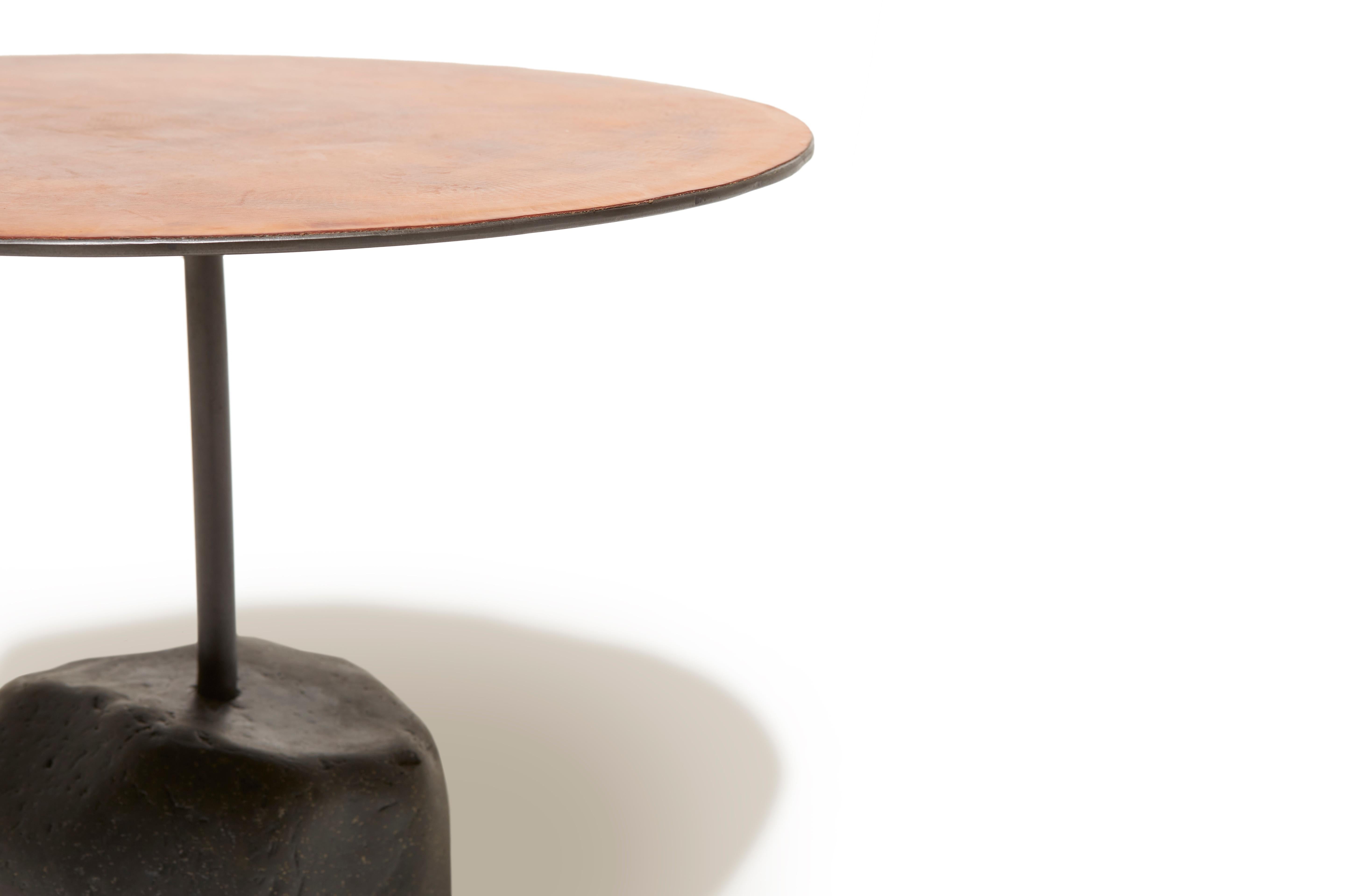 American Grounded Collection Circle Side Table For Sale