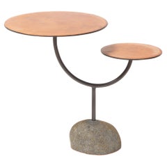 Table d'appoint double à base de collection 