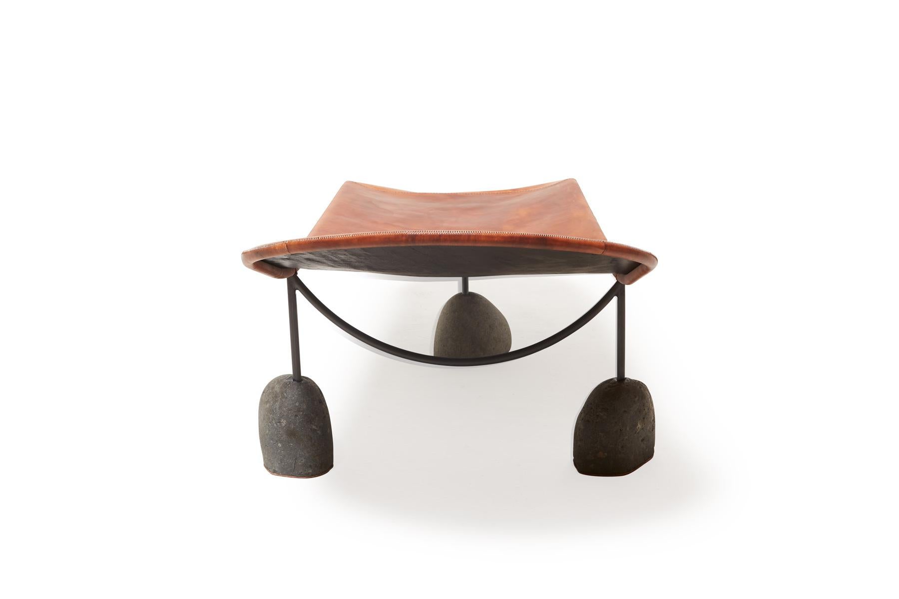 Americano Chaise Lounge in pelle della collezione Grounded in vendita