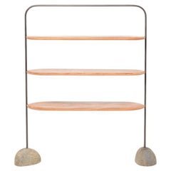 Grounded Collection Leather-Wrapped Shelf
