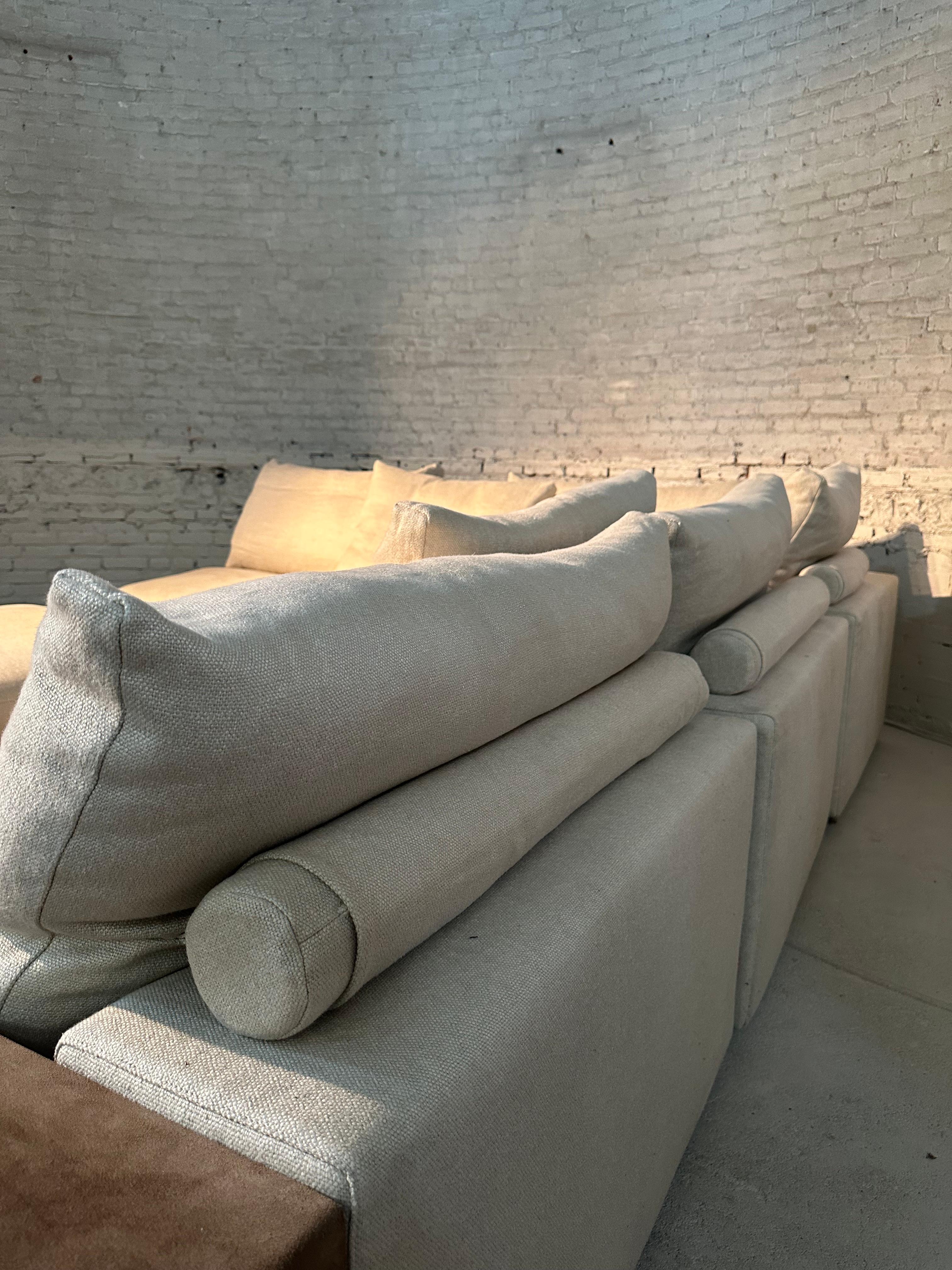 Groundpiece Sable Sofa by Flexform For Sale 2