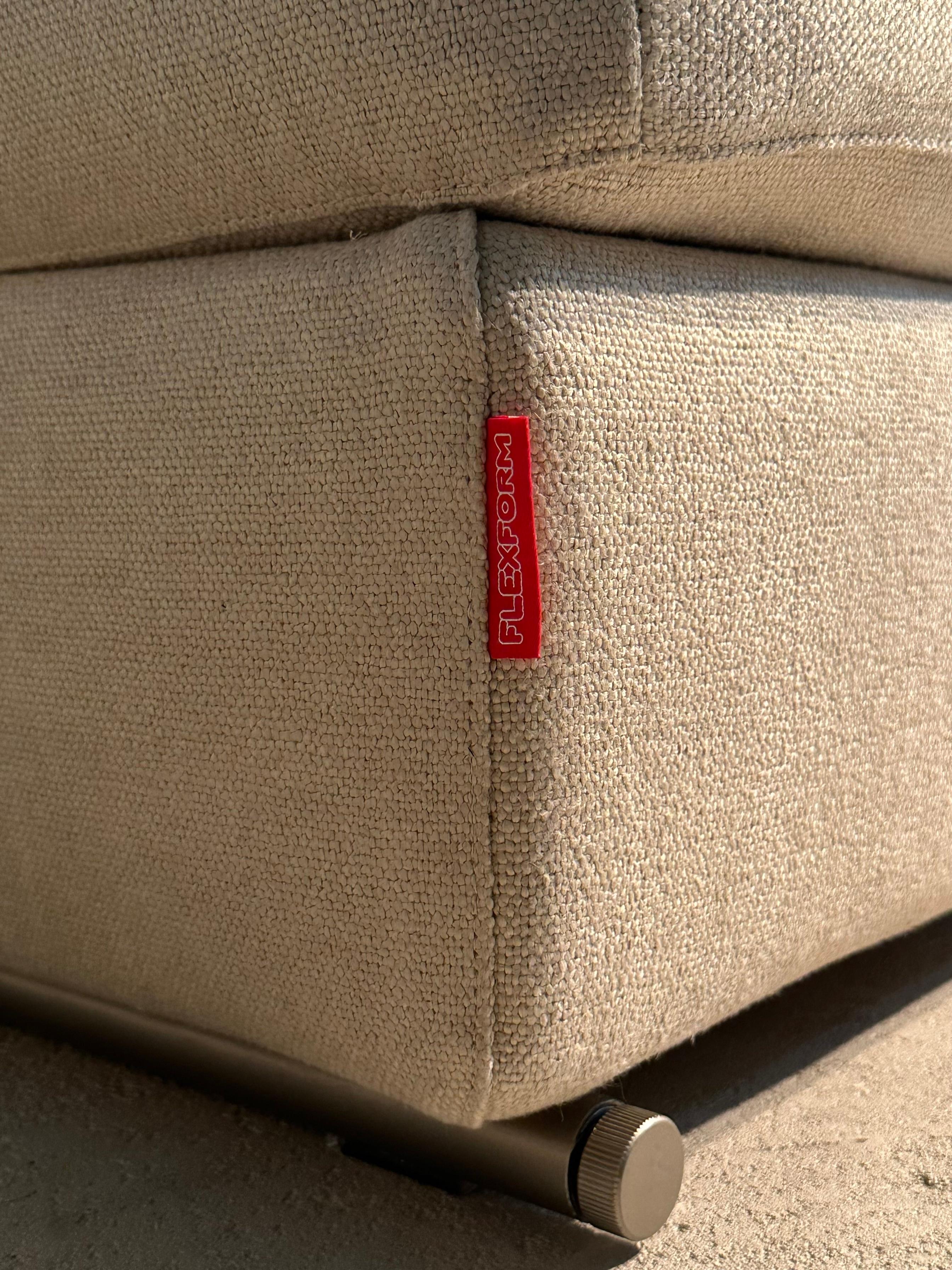 Groundpiece Sable Sofa by Flexform For Sale 9