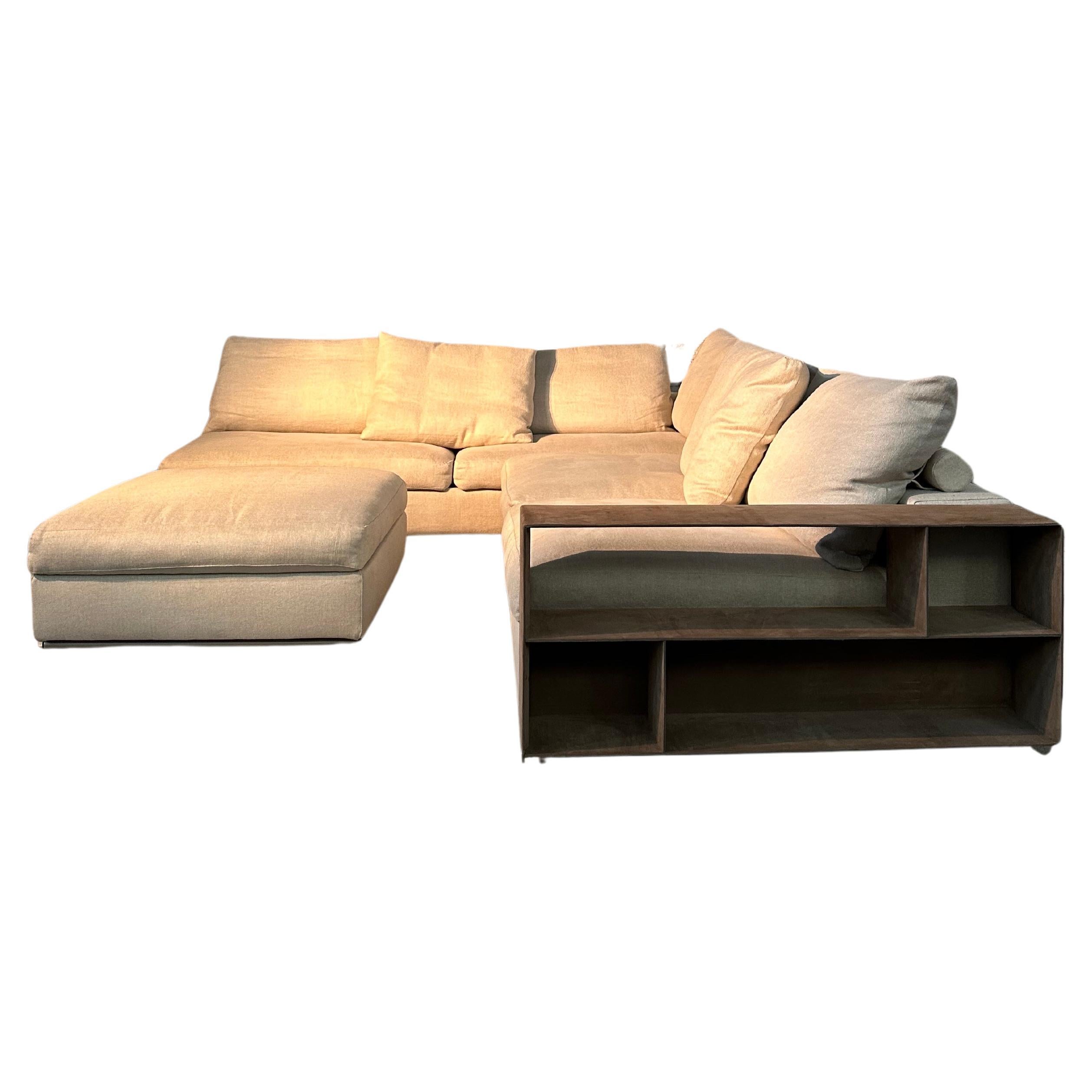 Groundpiece Sable Sofa by Flexform For Sale