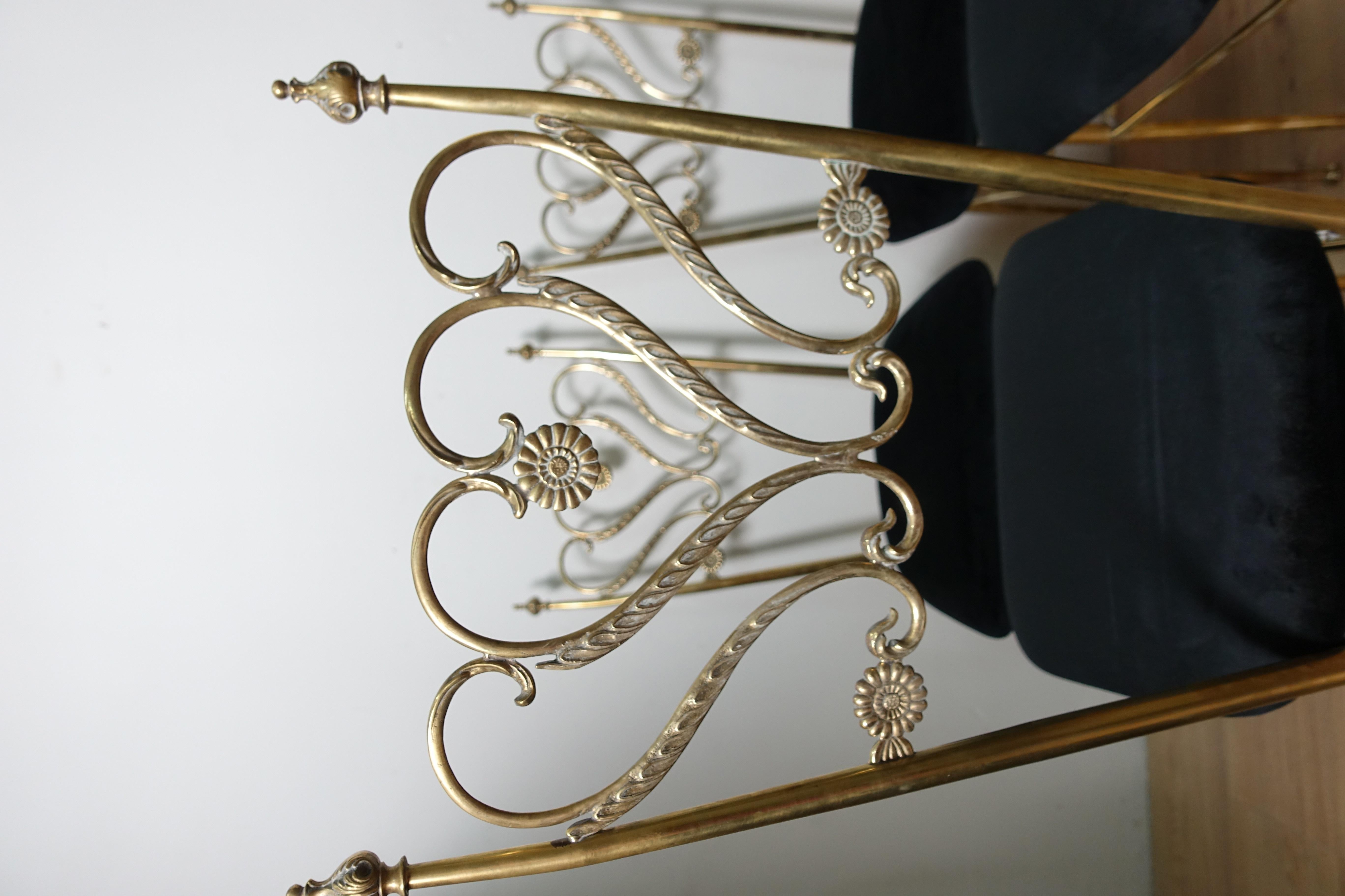 Mid-Century Modern Group 4 Brass Chiavarina Chairs