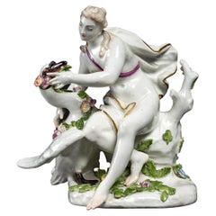 Group in Meissen porcelain, 18th century, Louis XV period.