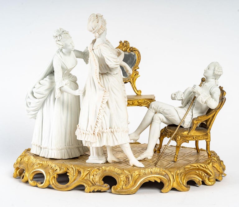Group in Sèvres Biscuit, 19th Century For Sale 2