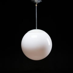 Group of 10 Large MCM Globe Lights by Lightolier